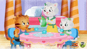 Tea Party Cat GIF by PBS KIDS