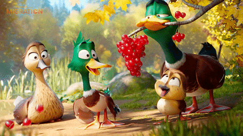 MigrationMovie giphyupload food eating duck GIF
