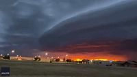 'Stunning Mothership': Giant Shelf Cloud Looms Over Clovis, New Mexico