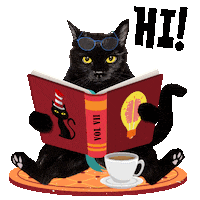 Book Club Hello Sticker