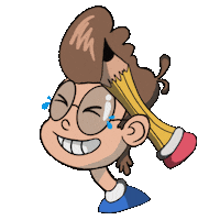 michelesberna happy cartoon illustration drawing Sticker