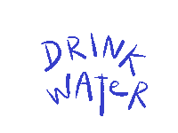 Drink Water Sticker by acdain