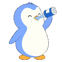 Stay Hydrated Drink Water Sticker by Pudgy Penguins