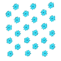 Flowers Disco Sticker