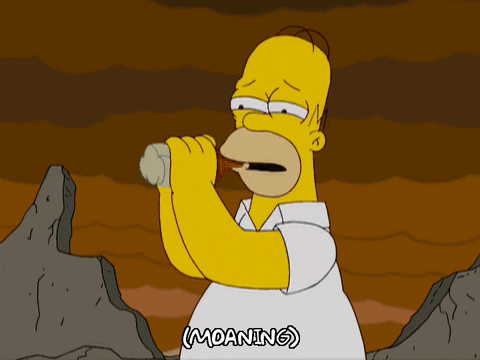 kissing homer simpson GIF