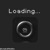 LoopLabStudio reaction loop text minimal GIF