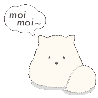 Cat Hello Sticker by moimoimoinen
