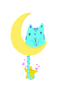 Cat Love Sticker by Maria Jose Da Luz