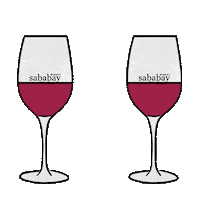 Red Wine Cheers Sticker by Sababay Winery