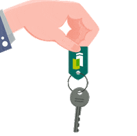 Llaves Sticker by Inmobiliaria Independencia
