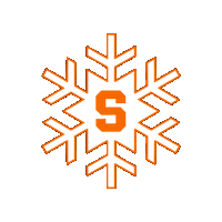 Christmas Snow Sticker by Syracuse University