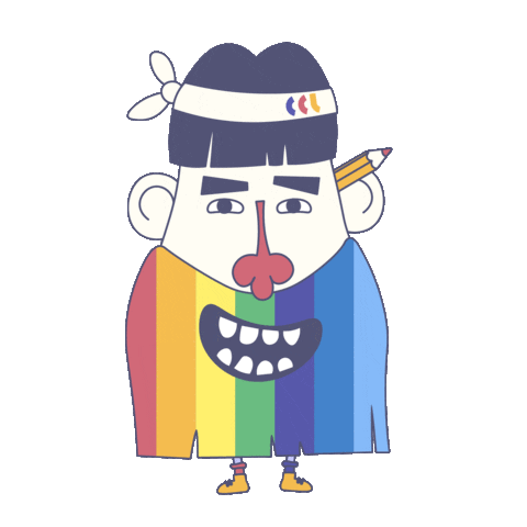 Happy Pride Sticker by CleverCodeLab