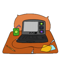 Drawing Computer Sticker