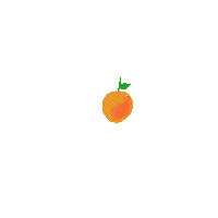saltandpaperclips orange cny tangerine mandarin orange Sticker