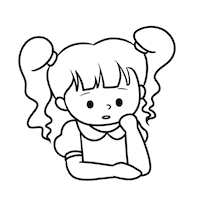 Tired Girl Sticker