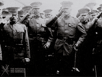 NationalWWIMuseum black and white salute military footage GIF