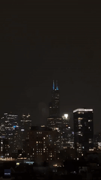 'Huge' Lightning Strikes Chicago's Willis Tower