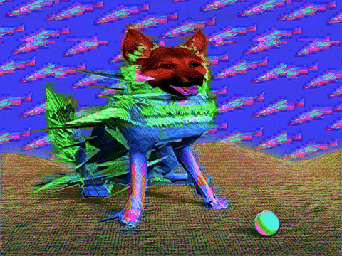 Good Boy Glitch GIF by davidvnun
