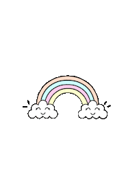 giadagiungi rainbow cloud rainbows Sticker