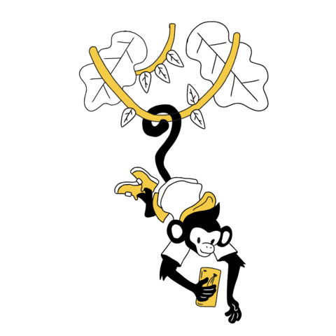 primatedigital giphyupload digital monkey cell Sticker