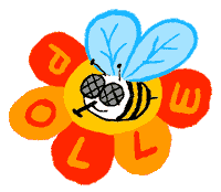 vollepolle flower bee blume biene Sticker