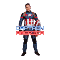 Captain America Party Sticker by Badboys Australia