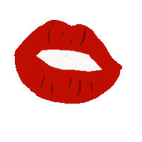Red Lips Kiss Sticker