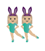 Dance Bunny Sticker by Zadaa