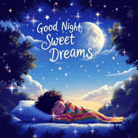 goodvibewishes stars night sleep moon GIF