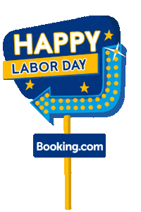 Labor Day Summer Sticker by Booking.com