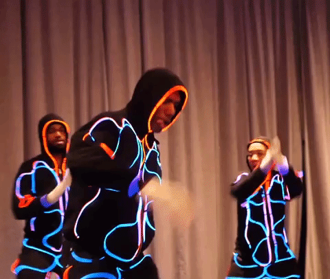 laser breaking GIF by Chicago Dance Crash