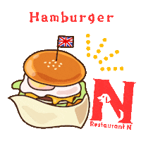 Burger Sticker by Restaurant N