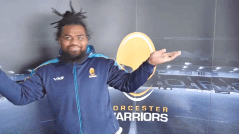 happy joe taufete'e GIF by Worcester Warriors