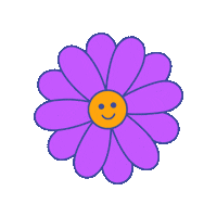 Happy Flower Power Sticker by Hu is Hungry