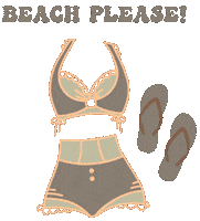 DigitalPlannerCo summer retro beach swimming Sticker