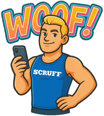 Woof Rubio Sticker by SCRUFF