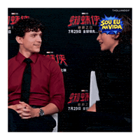 Tom Holland Couple Sticker by Sou Eu Na Vida