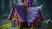 Night Elf Gingerbread House