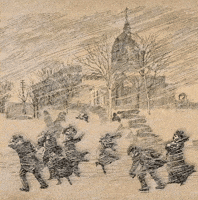 Freezing Snow Day GIF