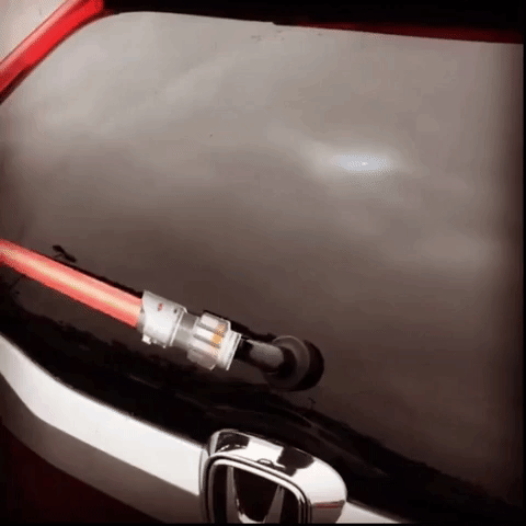 wipertags giphygifmaker car red star wars GIF