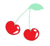 cherry cherries Sticker by Hayley Elsaesser