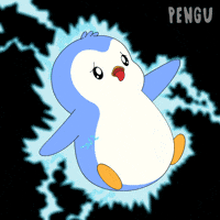 Shocked High Voltage GIF by Pudgy Penguins