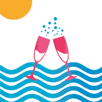 Beach Holiday Sticker by Badkoerier