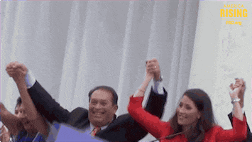 hands up politics GIF by America Rising PAC
