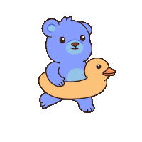 Happy Teddy Bear Sticker by BEARISH