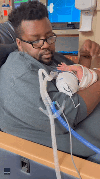 Premature Baby Raises a Hand to Dad's Worship Song