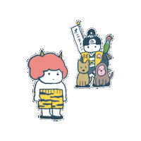 akkin_nge 鬼 節分 おに おにさん Sticker