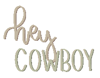 Hey Cowboy Sticker by Molly Virginia Morris Photography