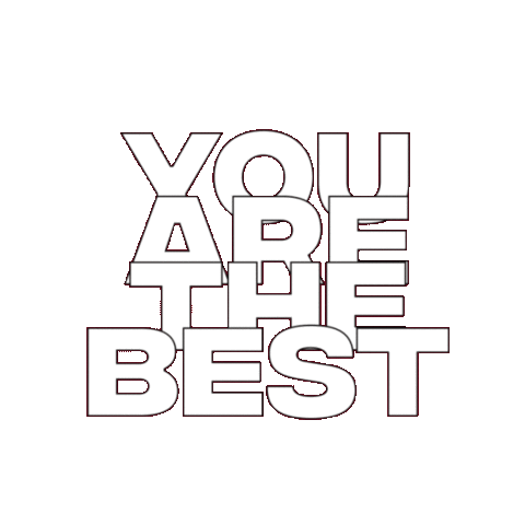 You Are The Best Love Sticker