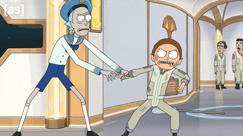 Rick And Morty Fighting GIF by Adult Swim